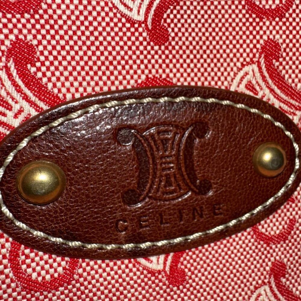 EUC Celine Red and Brown Tote Bag - Picture 3 of 9